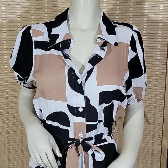 Colorblock short summer dress 👗 - Picture 6 of 6